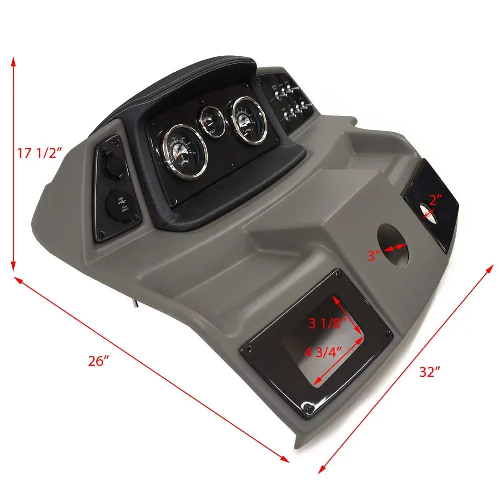 Console 2249445 Dash Gray Lowe Mercury Teleflex Vessel Inch | 32 Panel