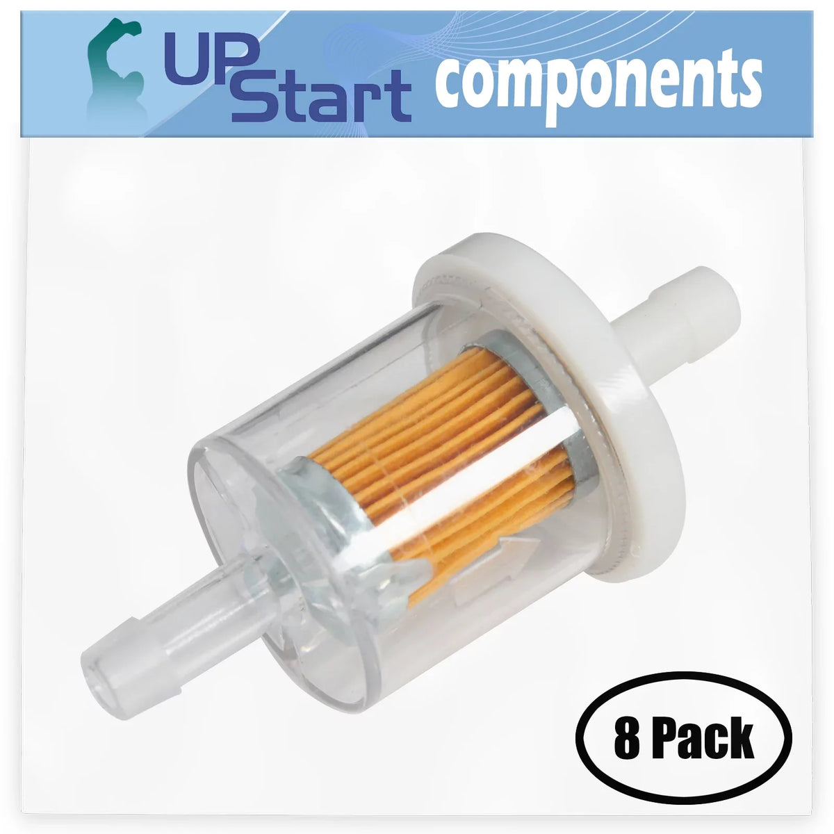 BS12 FH381V Filter 4 Engine Filter 493629 Micron - Replacement 691035 for Compatible Fuel with Stroke 40 8-Pack Kawasaki Fuel