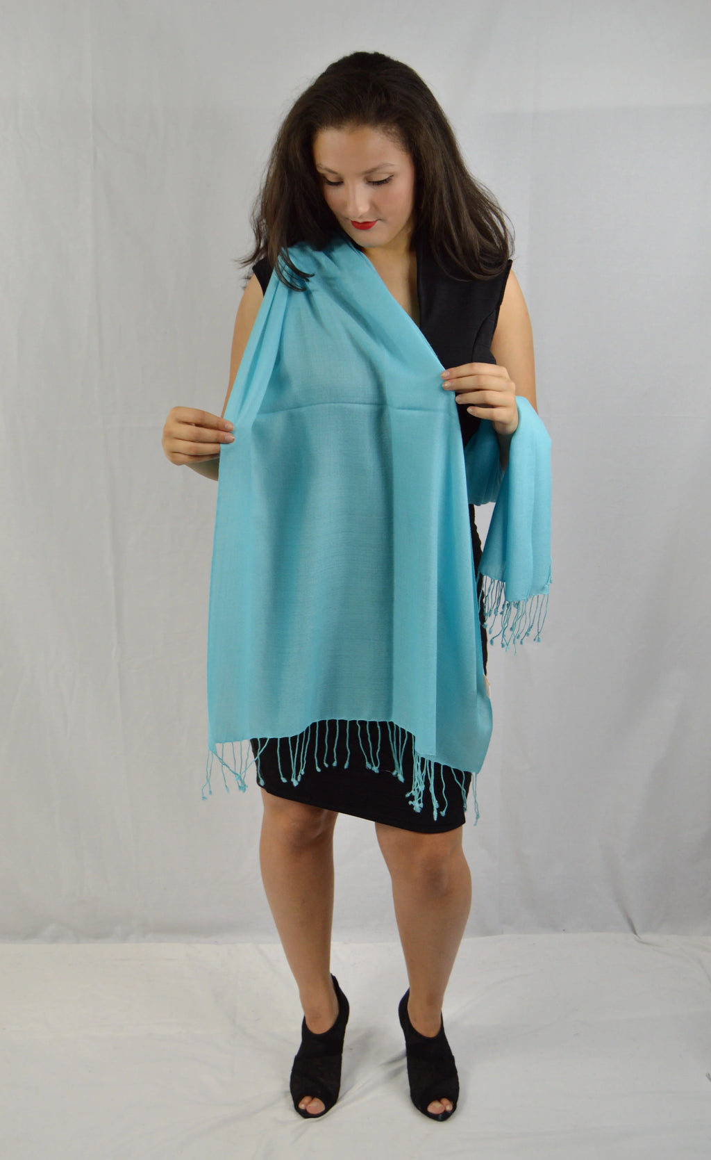 Shawl) weight Shawl/Scarf/Scarves (Tiffany Shawl/Summer Shawl/Pashmina Pashmina Blue Shawl/liquid Shawl/Evening Shawl/Light Regular Fancy Shawl/Sheer