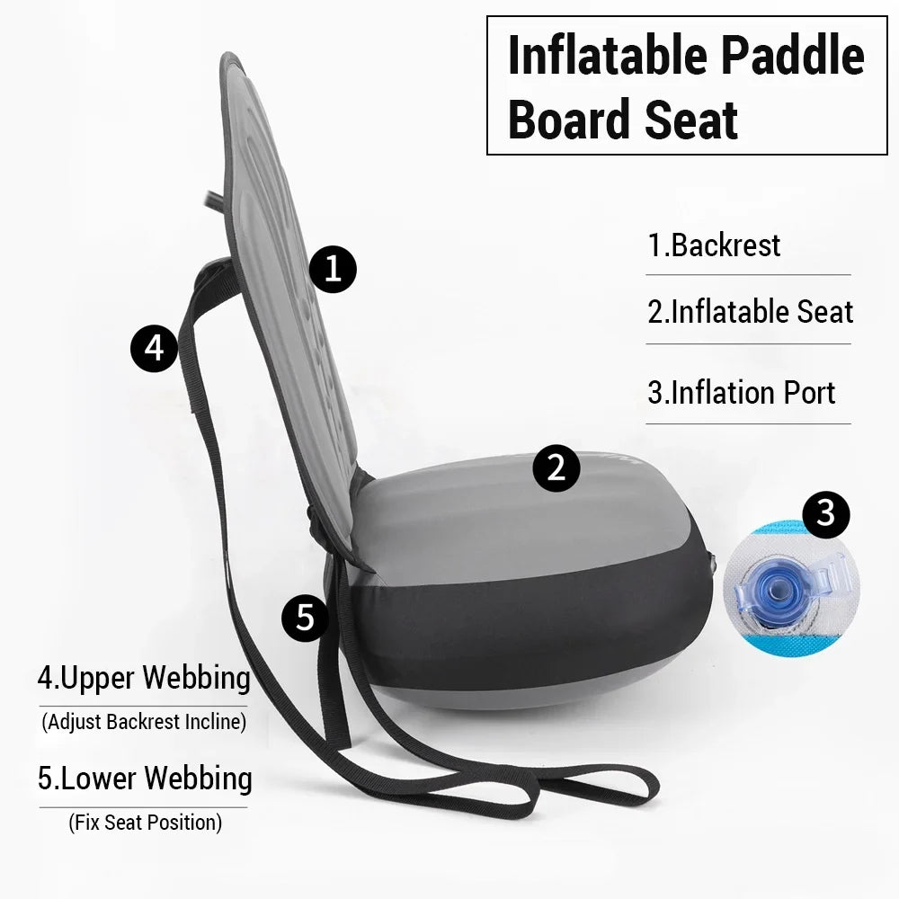 '- for Back Adjustable Ultimate Comfort Kayak and Seat Support Detachable Arealer