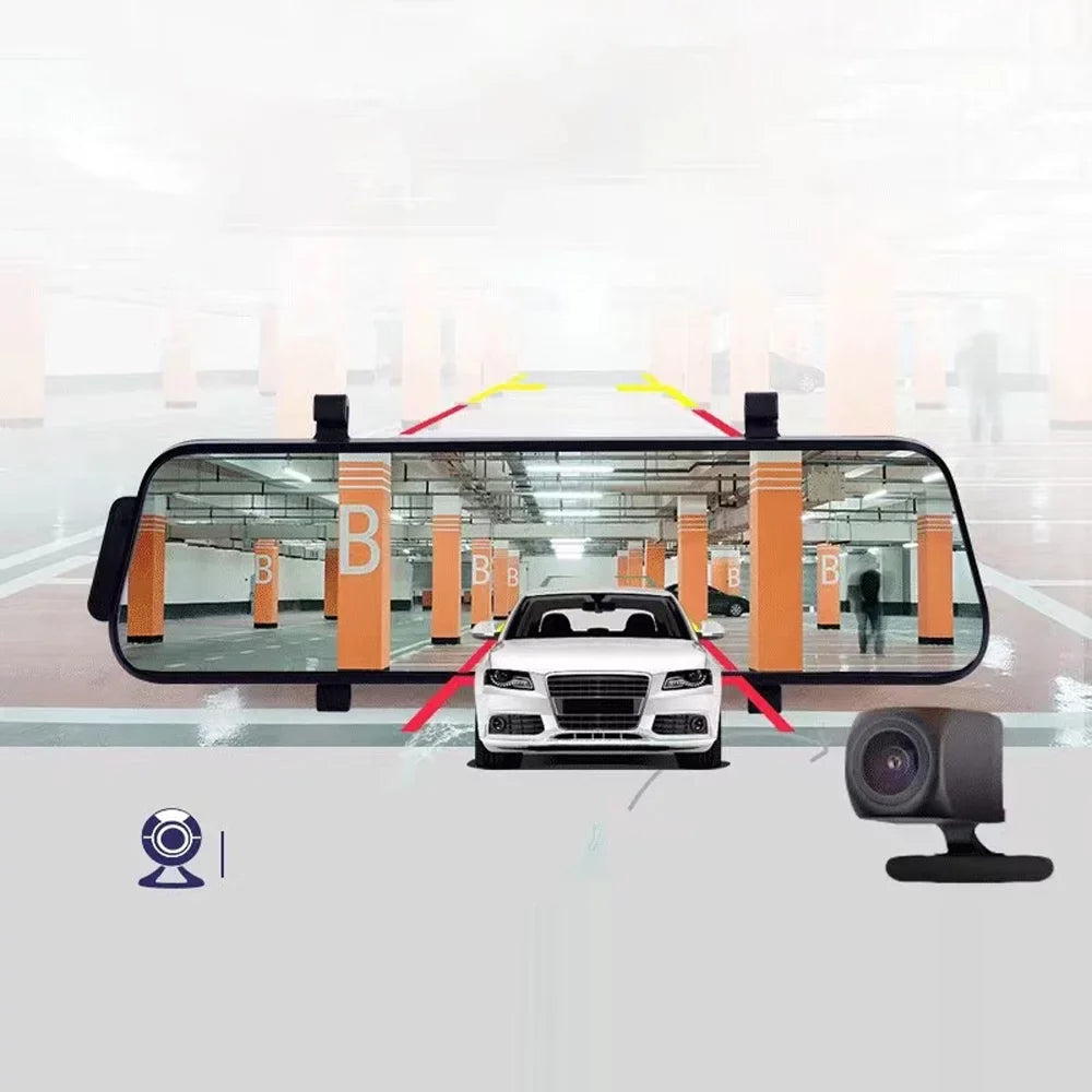 Motion Monitor Camera,Inch Dazzduo 9.66 Camera 1080P 170° Wide 9.66 Dual Dash 170° Camera Camera Dual Support Rear Inch Camera Wide Clear Clear Collision Monitor 170° Support Wide Rear Inch
