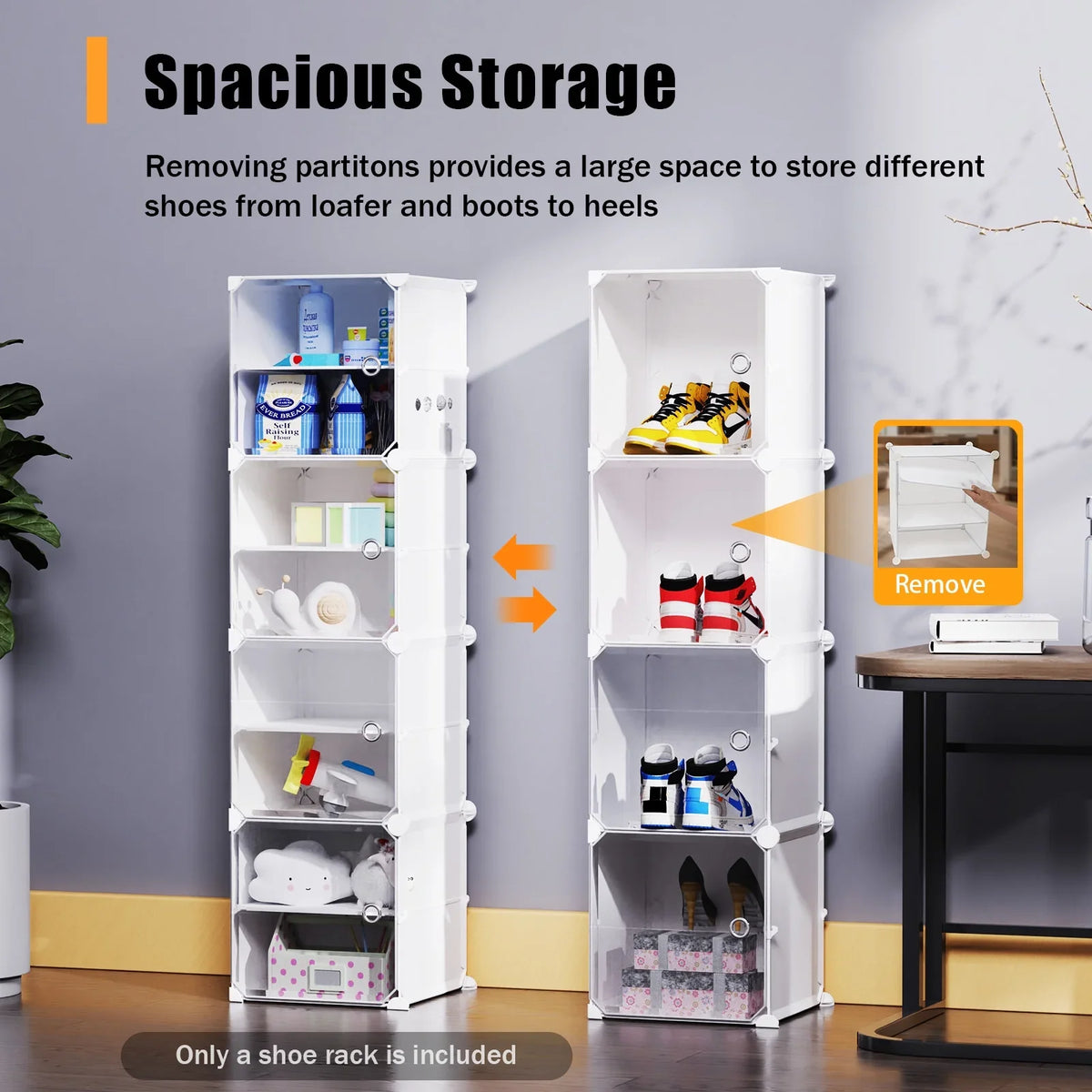 Pairs Storage Shoe Entryway 12 Tiers Boxes, Bedroom Closet 96 Stand White Tower Cubes Shoe Hallway Cabinet Modular Organizer Shelf Shoe Plastic 48 Storage Rack for