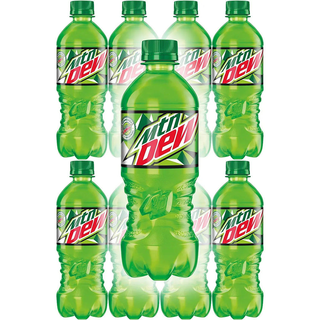 Bottles, 20oz Quantity Mountain 10 Pop Dew of Soda
