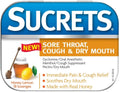 Sore Mouth Cough Lozenges, ea 18 Sucrets 4) Throat, Lemon & Honey Dry of (Pack