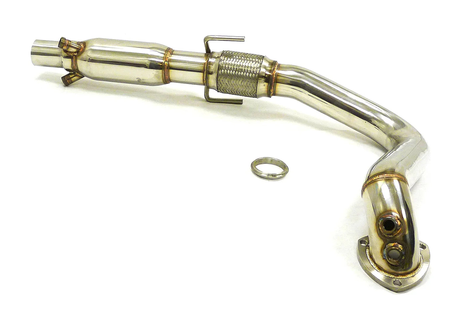 By Pipe Steel / Fitment Resonated Saab Stainless 2003 2.0L 9-3 thru For 2008 4Cyl.
