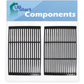 Cooking 19" Replacement Charmglow Barbeque Grid 2-Pack Porcelain Enameled Grates 810-2300-B Fits - Parts for Grill Cast Iron