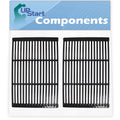 Grates Enameled Parts Replacement Barbeque - Cast for 2-Pack Cooking Grid Fits Iron Porcelain Grill Charmglow 810-8532-S 19"