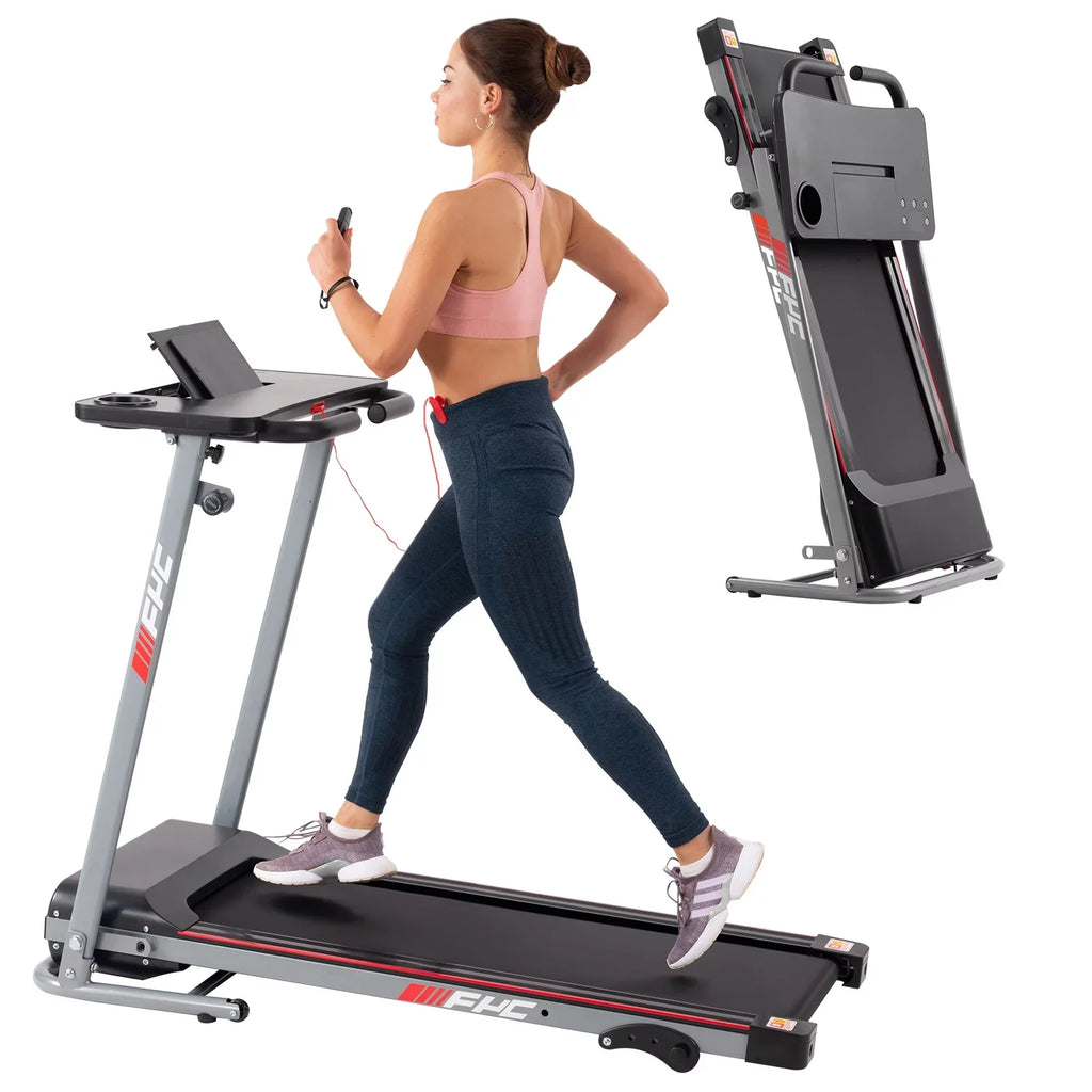 Compact for Small for Weight Desk Portable Foldable Capacity Folding - Running Running Treadmill Home and Walking 265LBS Machine Workout; for Electric 2.5HP Spaces with Treadmill