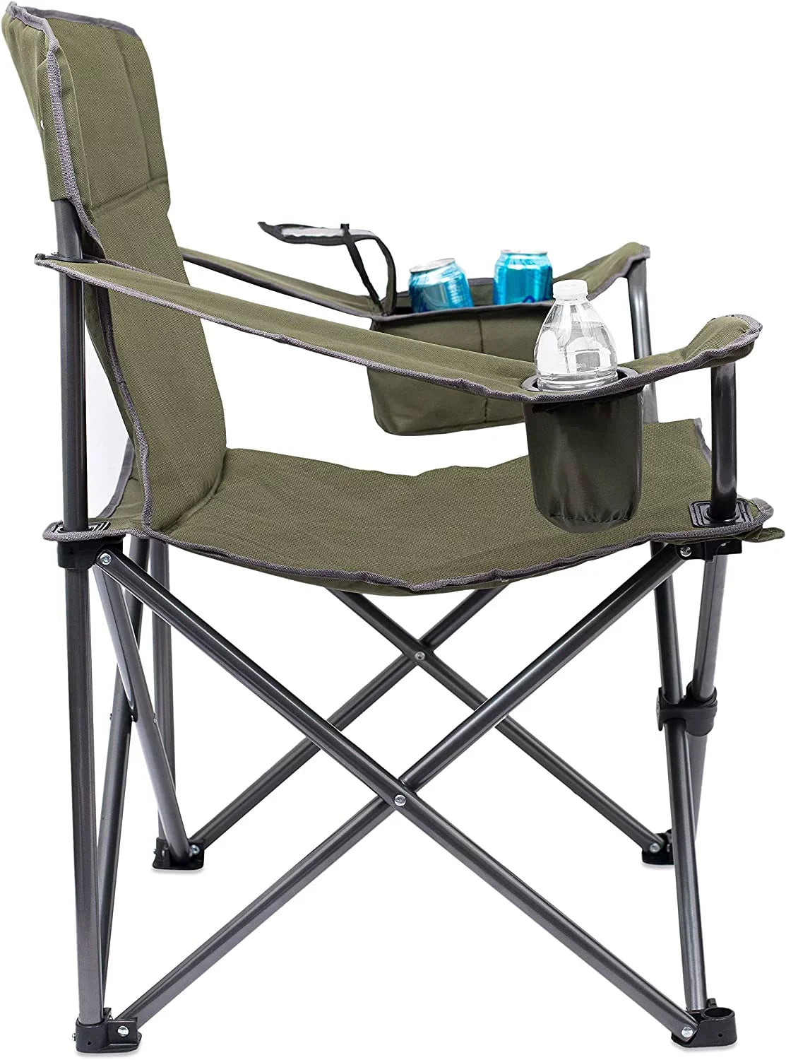 '- - Best Quad - Camping Green Bag Outdoor - Duty Padded Cup Insulated Heavy - - Sports Chair Holder Beach Extra Folding Internet's - Carrying - Case - Wide Cooler -