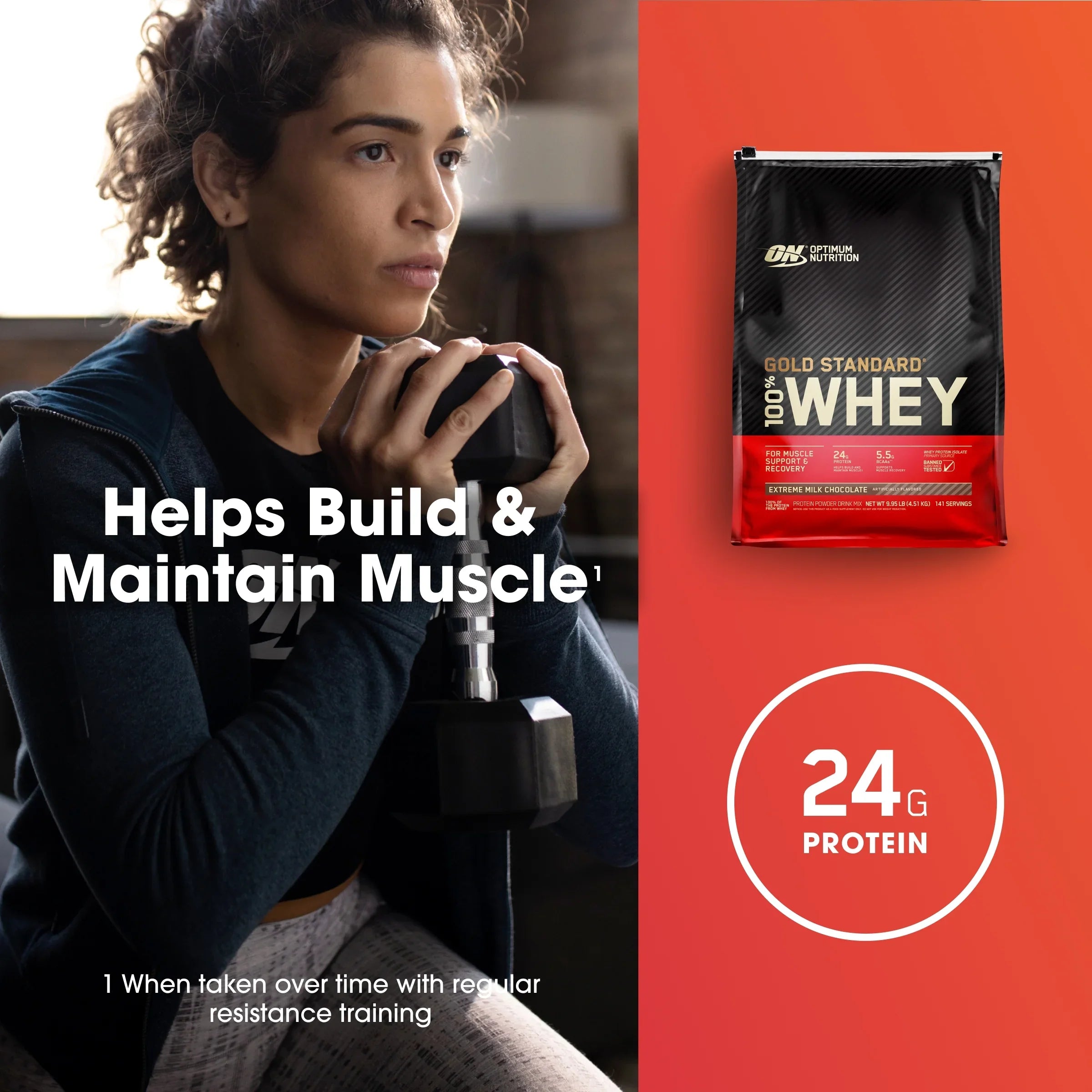 Optimum Chocolate, 10 Whey Nutrition, Standard Gold Extreme 100% 141 Protein lb, Powder, Milk Servings