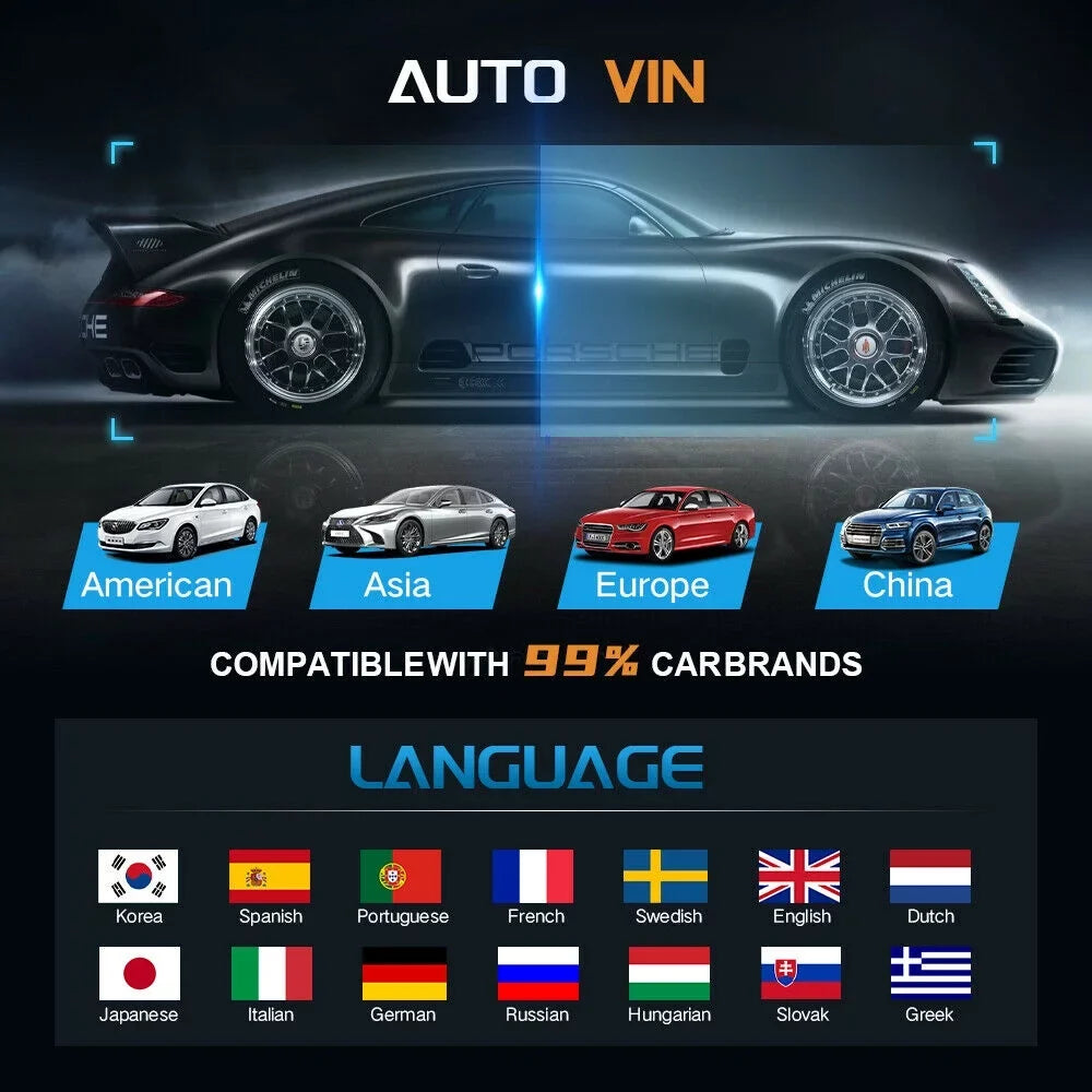 EOBD Scan Free Resets OBD Reader Systems Scan Update Tool TPMS Coding Bi-Directional Tool Car Diagnostic Control OBD2 Service FOXWELL Test GT75TS Automotive Actuation Scanner Full Code ECU 30+