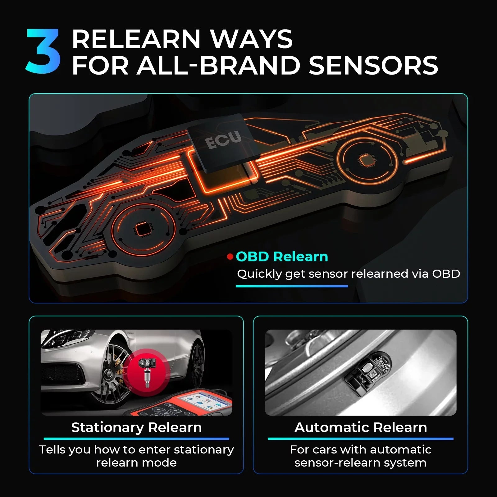 TS508 DTCs, of Read/Clear MaxiTPMS Reset TS408 Autel Upgraded TS508WF Relearn/Activate All Programming Scan Tool Sensors, Tool
