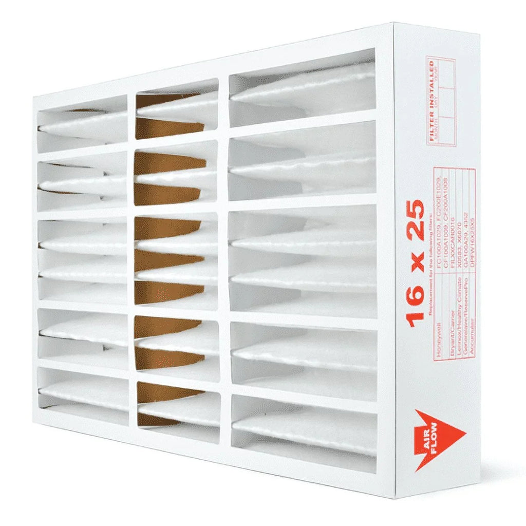 Replacement FILBBCAR0016, Air Filter MERV AIRx for in the CARF8250606 16x25x5 Bryant Made Health Carrier AC USA 2-Pack, Filters Furnace 13 HVAC
