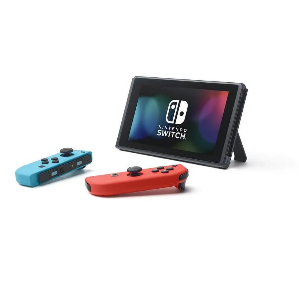 with Mario 8 Kart Blue Red Switch Membership with Month Bundle Deluxe Spinner & Joy-Con, 3 Nintendo Ptech &