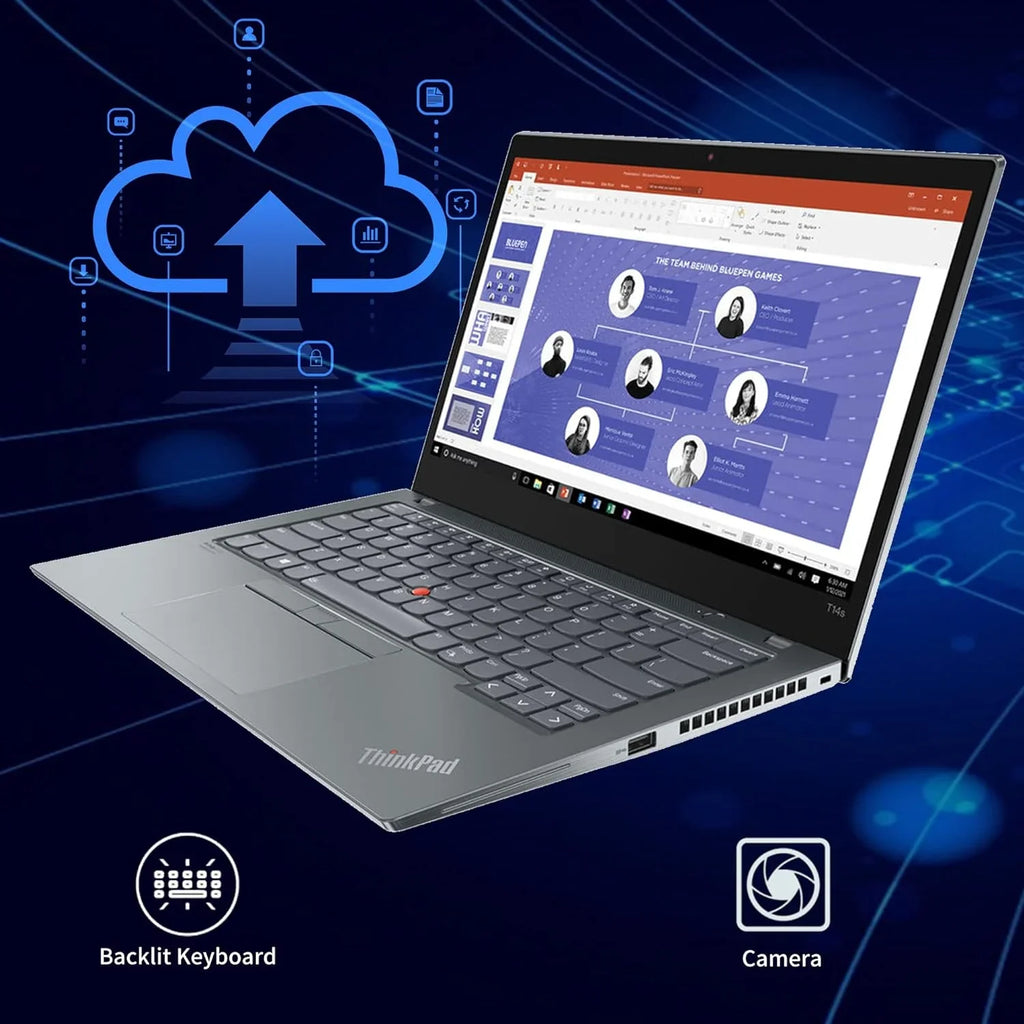 SSD, Laptop, Hotface Pro, Gen 11th with Win Lenovo Keyboard, 6, PCIe T14s 32GB Intel ThinkPad Laptop, 14" Gen USB 10 512GB Card WiFi 2 RAM, Backlit Touchscreen HDMI, FHD i7-1165G7, 16GB