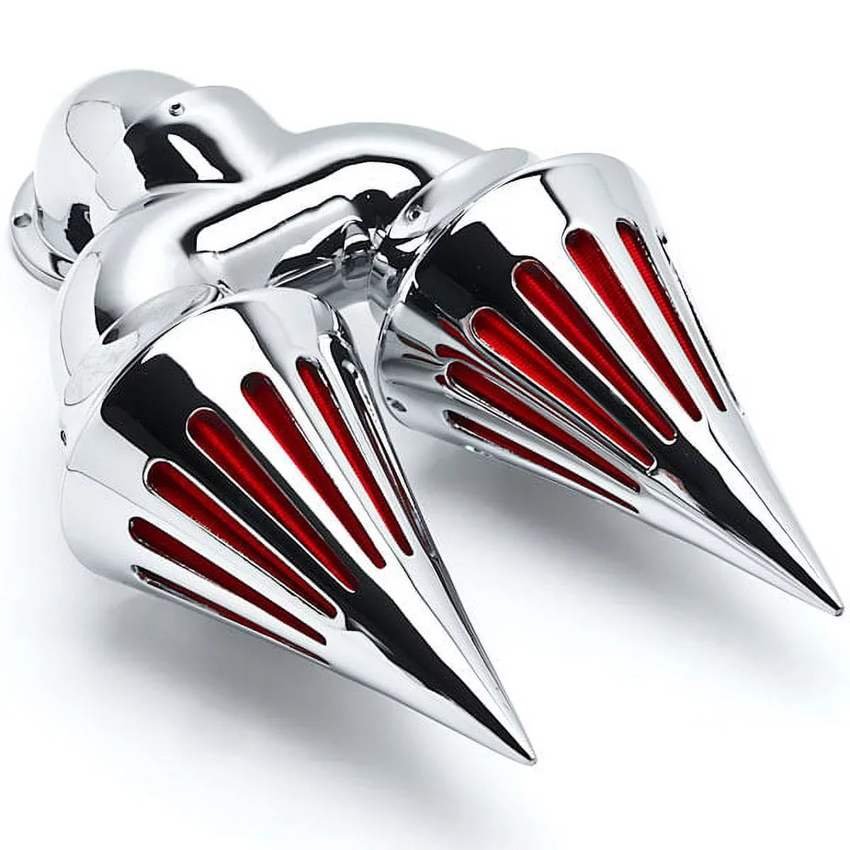 Krator Custom with Spike Harley-Davidson Sportster Filter Applications Compatible Chrome Cleaner Dual Air Intake Kit