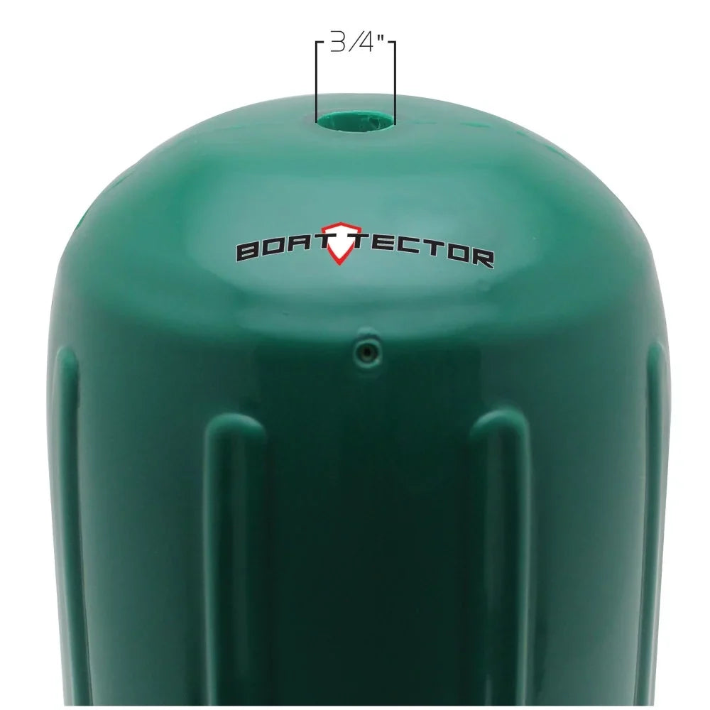 '- 15", BoatTector x Forest 3006.7471 Inflatable Max HTM Fender Green Extreme 6.5"