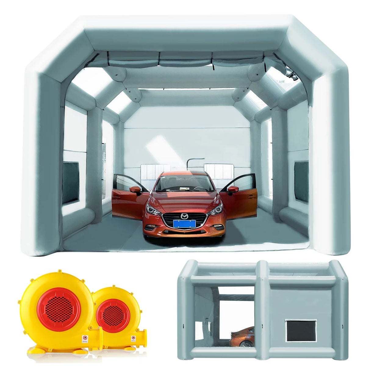 Booth with Inflatable Spray Paint Car Booth Booth Portable Sewinfla 23x20x14.5Ft Inflatable Painting Blowers Professional