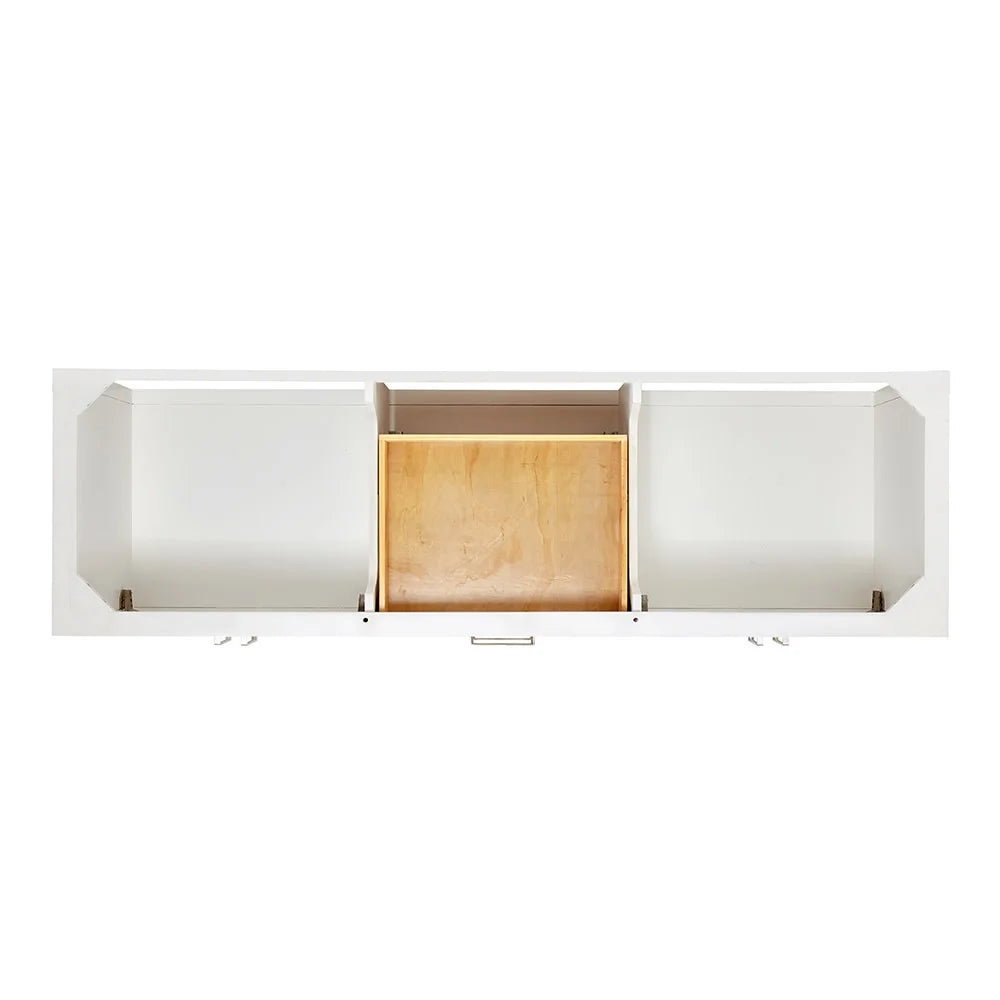 Double Vanity Basin S073dcwrvo Ariel White Set - Free 73" Magnolia Standing
