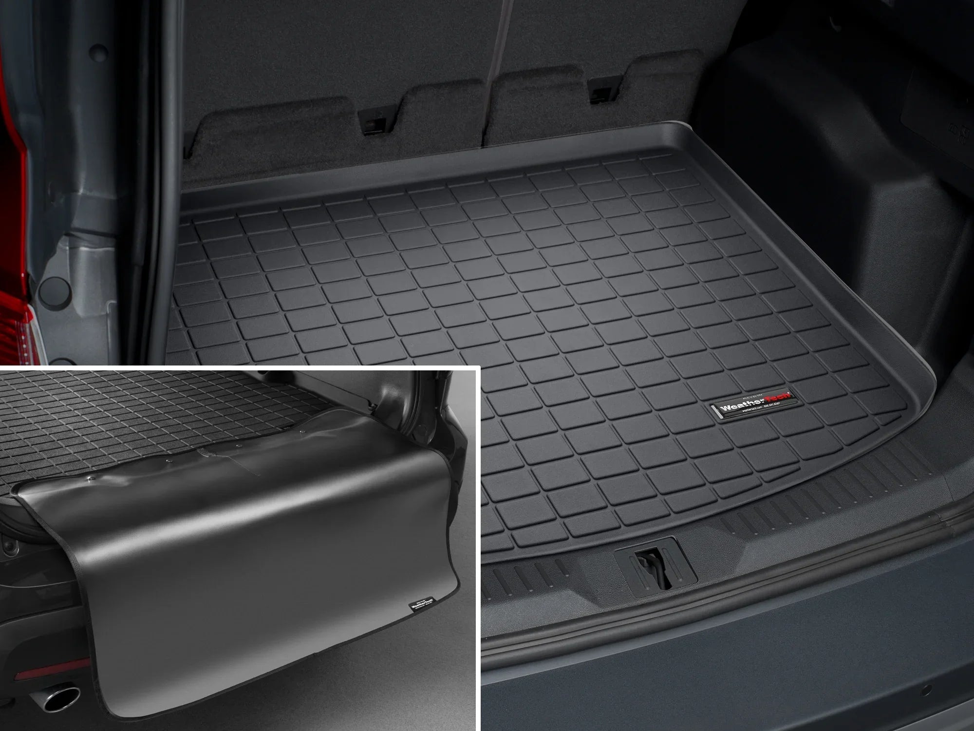 with Black Seating With Behind Bumper Protector - Bumper ClimaticTech Protector, compatible Liner Cargo Row 2nd Escape, with Trunk