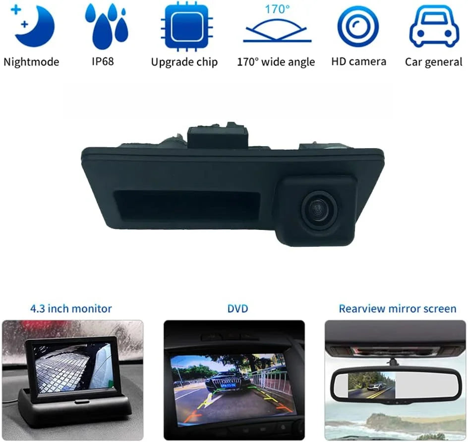 Camera Audi Q5 A4 A5 Trunk S5 Handle Rear Pat Canying Q3 Tiguan View Car for Pat Touran Golf for Camera