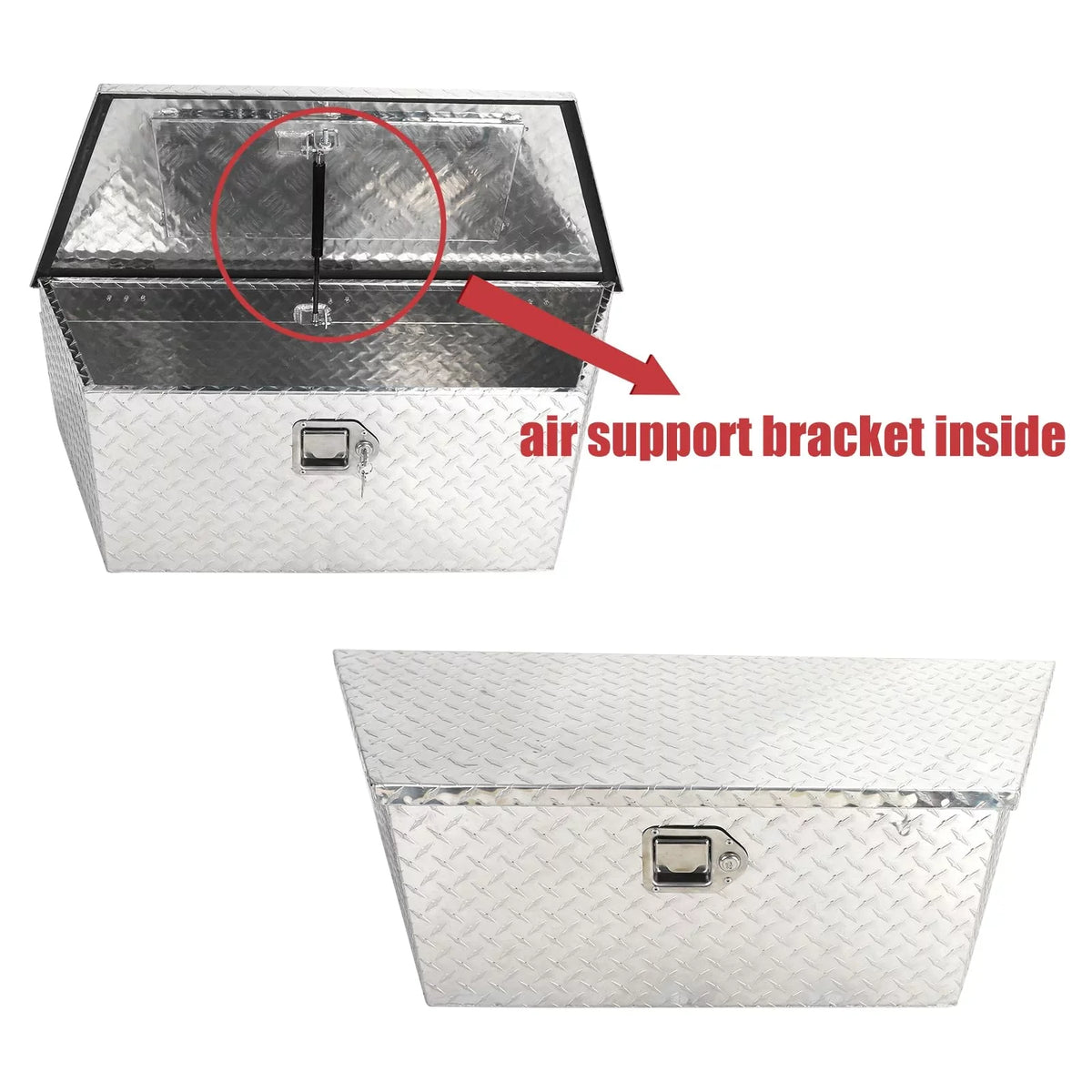 Storage on x 12 x Trailer, and for Keys Box 16.5 Your Plate with Tongue Duty Diamond Confote Inches Trailer Silver,39 Aluminum Lock Secure Heavy Tool