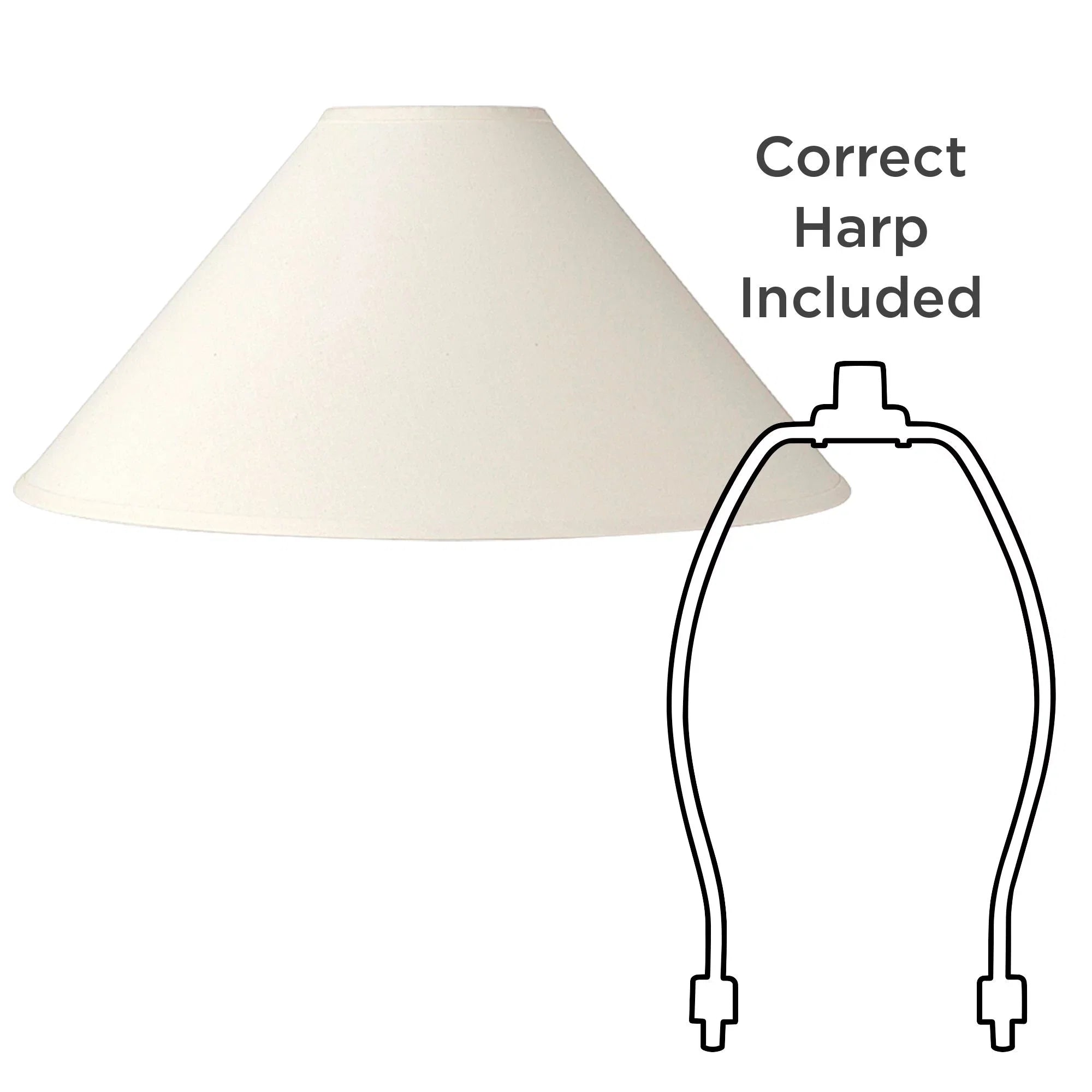 Spider Set 23" Fitting 6" Large and Harp x 13.5" Lamp Shades Springcrest Top 2 Finial x Ivory of Slant Replacement Chimney Bottom