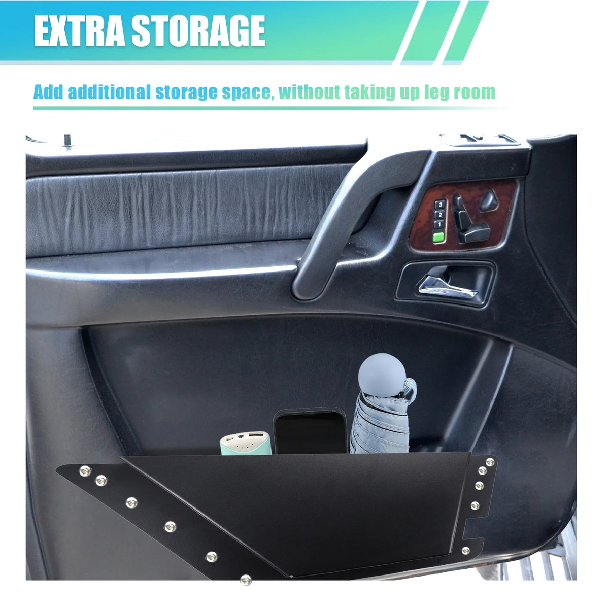Pair Pockets for 1 4 2022 Door Organizer 2021 Box Accessories Door Panels 6th Rear Storage Bronco