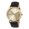 Leather Sawyer Time Watch Black Arvo Gold -