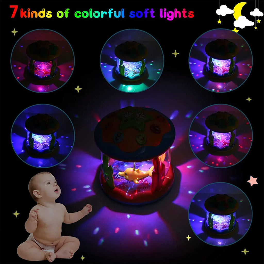 Months Projector Gifts Old Toys Boys Time Musical Year 3 Tummy 2 Toys Light 6-12 1 Learning Crawling Toddlers 12-24 Infant Ocean for Up for Baby Months, Toys Toys Girls Baby