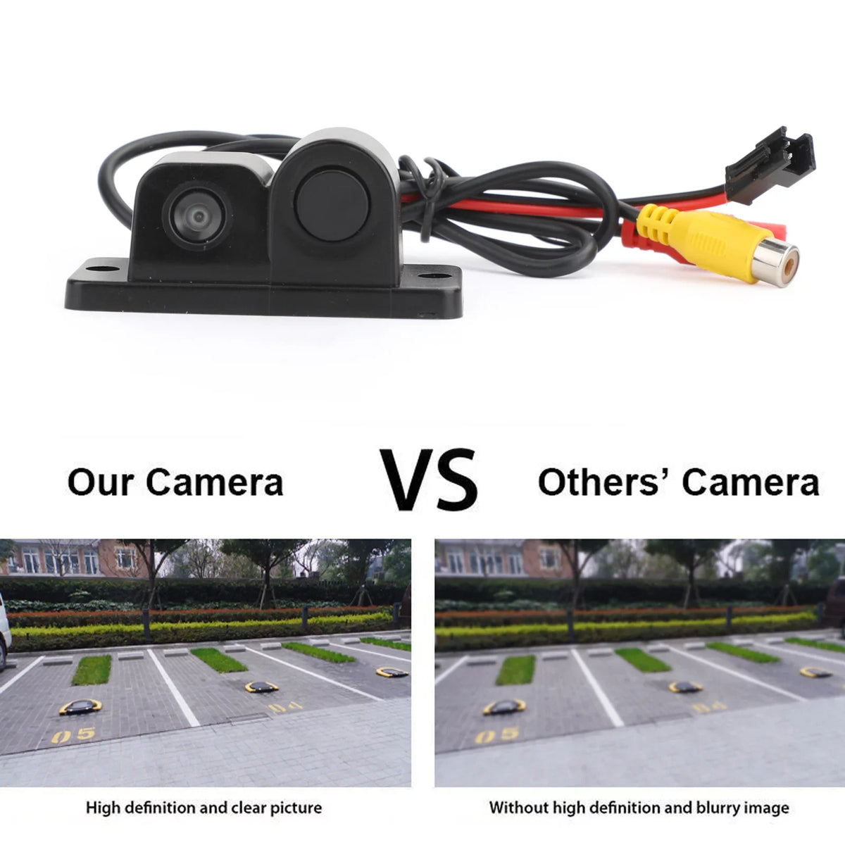 Camera Car Sound System Car + Kit Radar 3 Alarm + Sensor Rear in Park 1 View