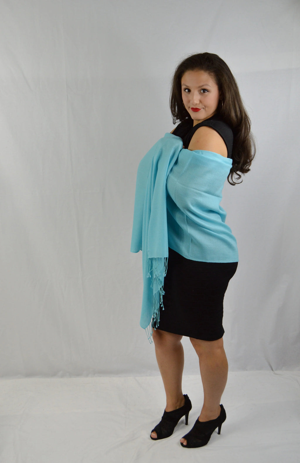 Shawl) weight Shawl/Scarf/Scarves (Tiffany Shawl/Summer Shawl/Pashmina Pashmina Blue Shawl/liquid Shawl/Evening Shawl/Light Regular Fancy Shawl/Sheer