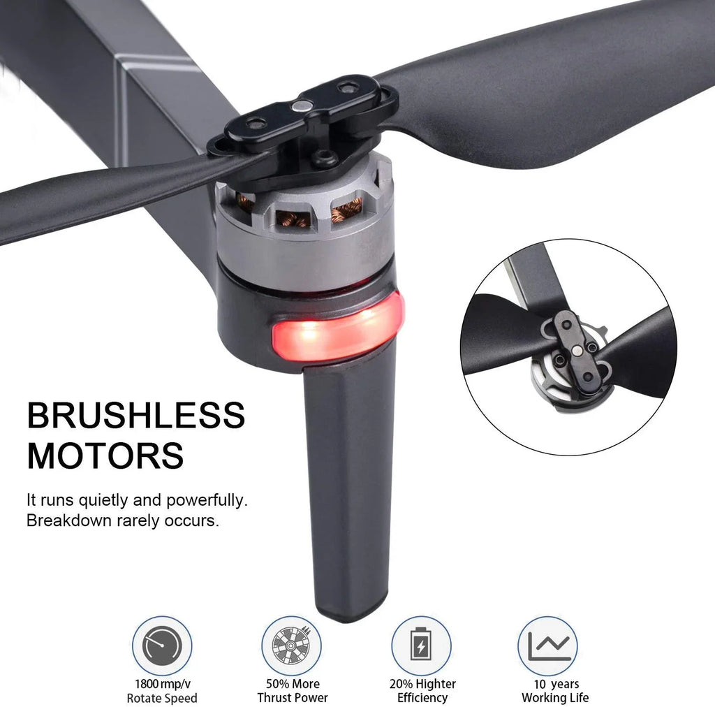 Camera , Brushless Fits Foldable Flight Minutes with Time, Waypoint Adults, 30 Carrying Pro 4K with Case with Motors, for Follow Camera Quadcopter Drone F24 Contixo Me,
