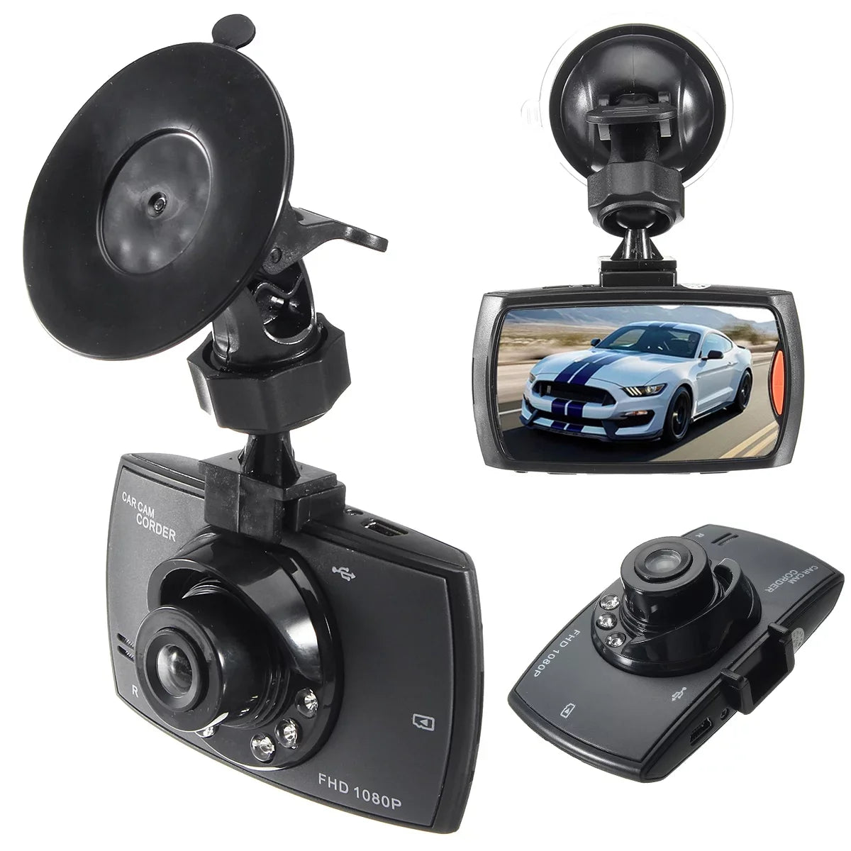 Night LED Video 1080P 6 DVR Camera Dash IR Lens Vision Cam Recorder Dual