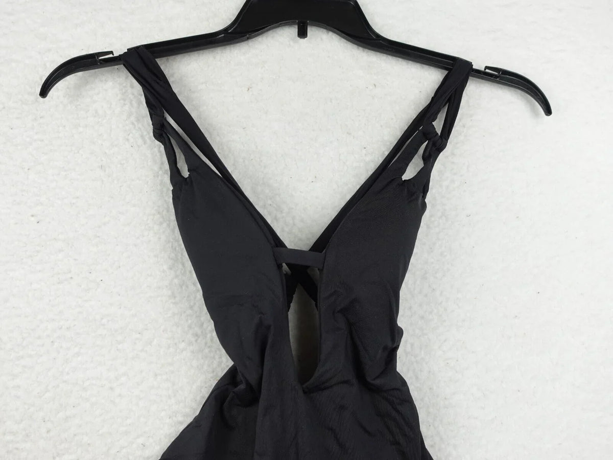 One-Piece Virtue BECCA Code Swimsuit Color XS Rebecca Plunge Black Skylar - -