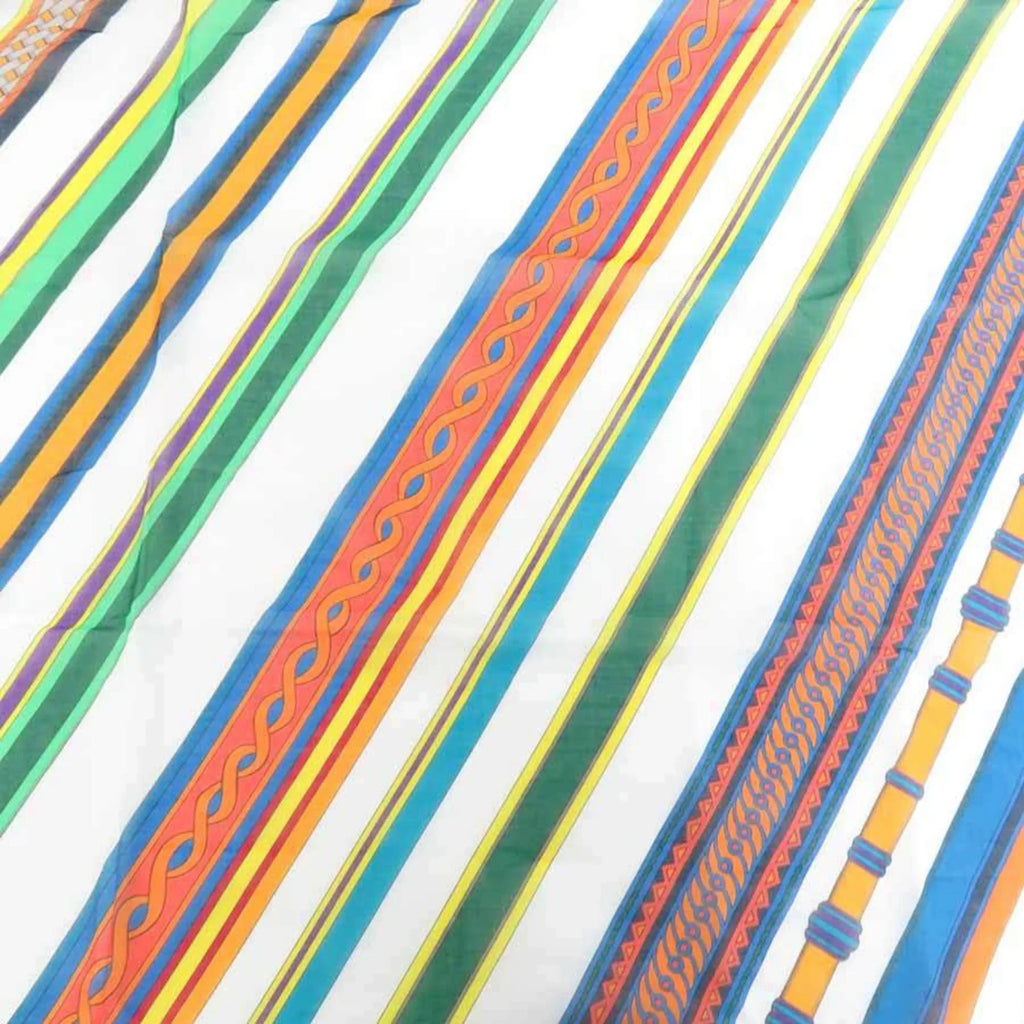 Muffler Pre-Owned Multicolor Women's Shawl Scarf Cotton (Good)