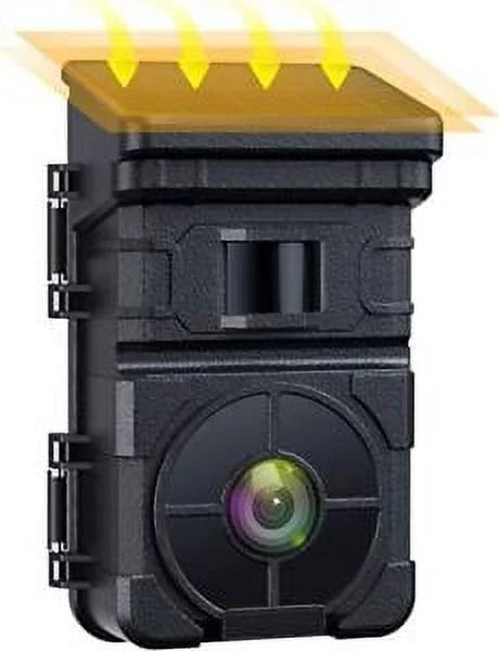 Solar IP66 Game Hunting Camera Rechargeable HD Vision Wildlife Trail 24MP Night