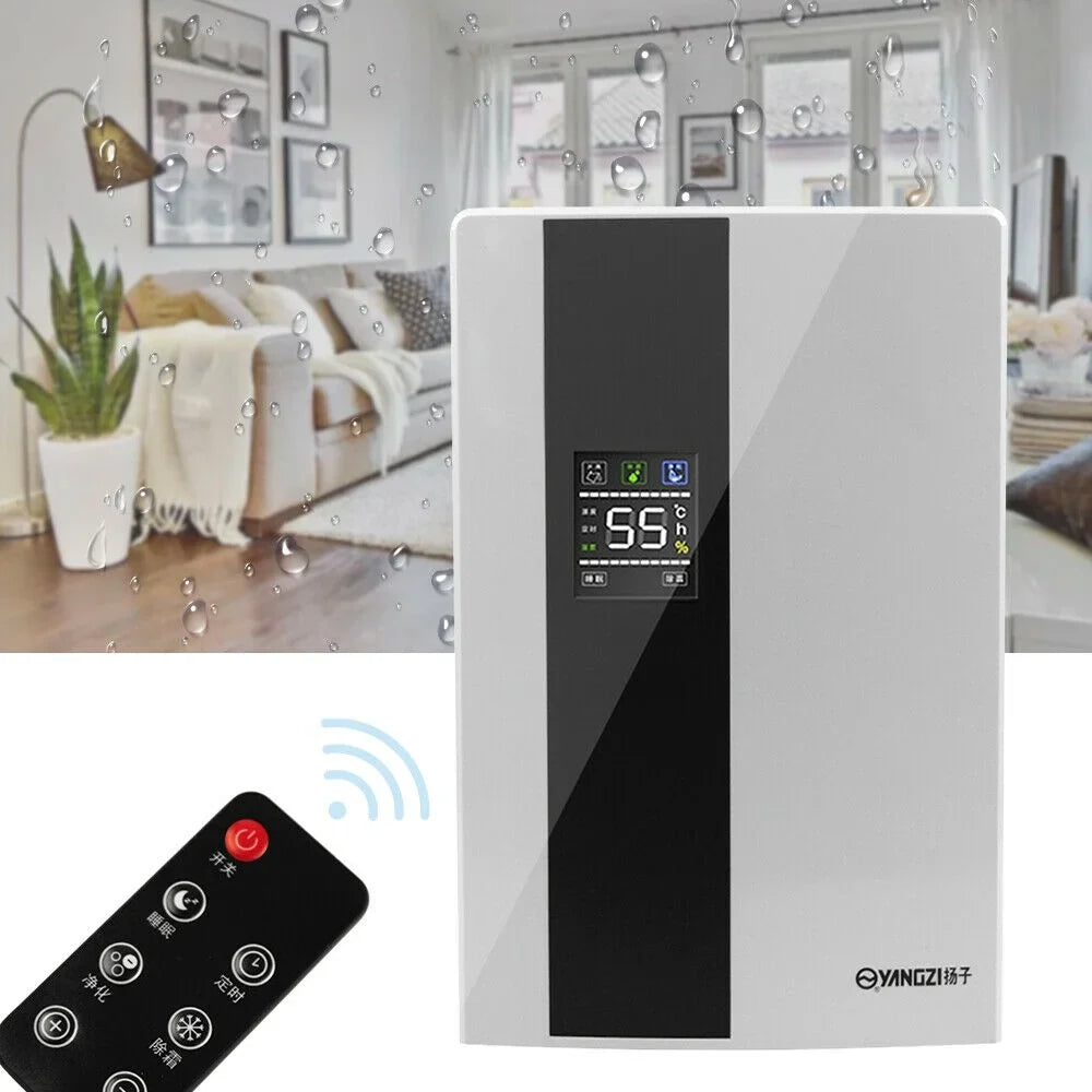 Dehumidifier and 2200ml LCD Quiet Ultra Portable Tank Remote with Dehumidifier liquid TOOL1SHOoo