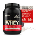 Powder, 24 100% g Optimum Whey Cream, 1.85 lb, Protein & Cookies Gold Protein, Standard Servings Nutrition, 27