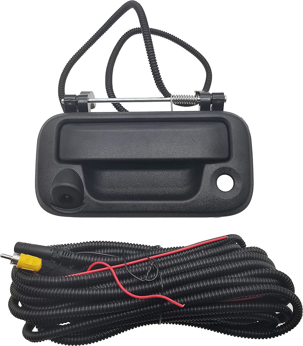F450, (Black) with Compatible F550 F150, Tailgate F250, #8L3Z-9943400-AC, Camera, Handle OE: with F350,