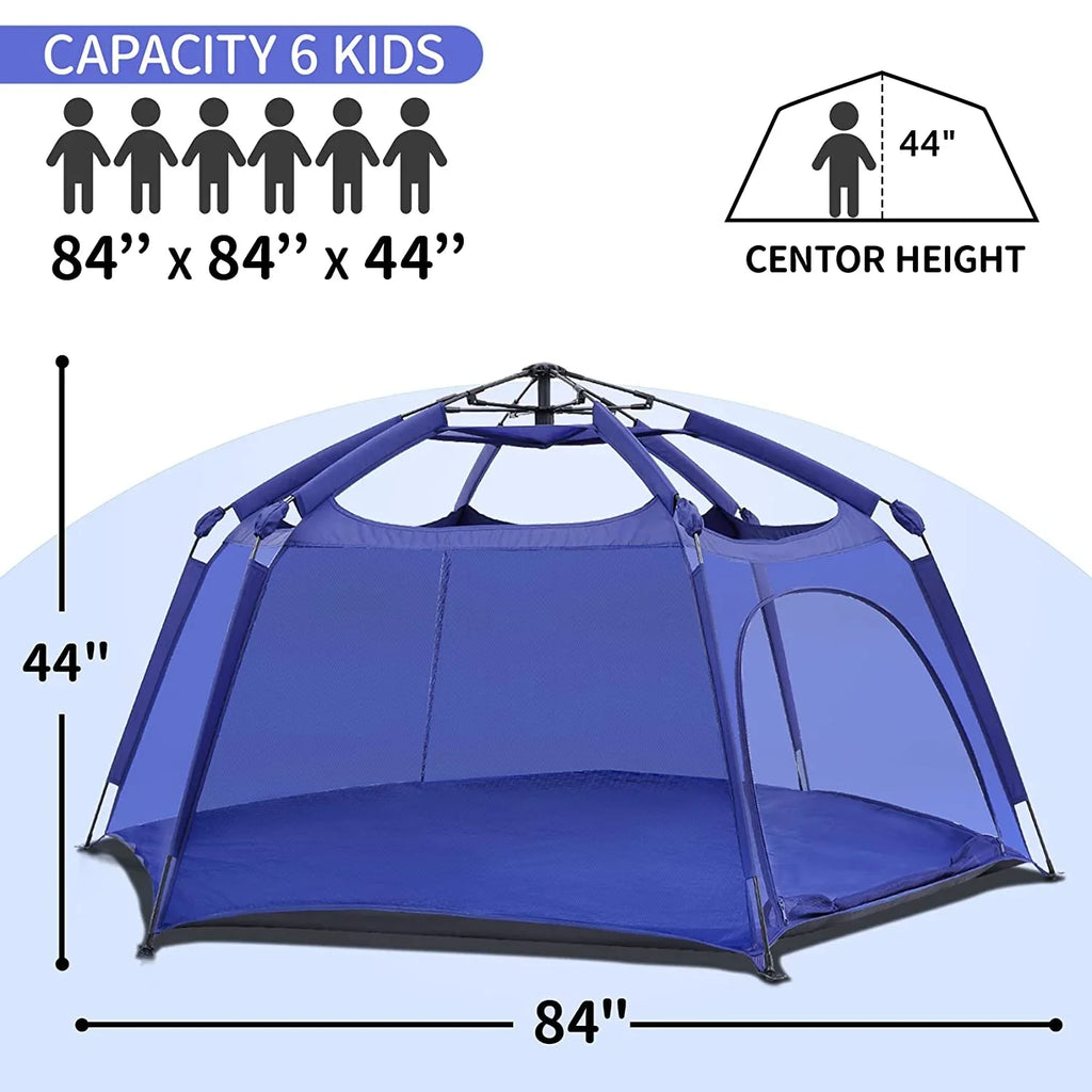 Playpen Foldable Baby Alvantor Portable Play for Canopy with Playard