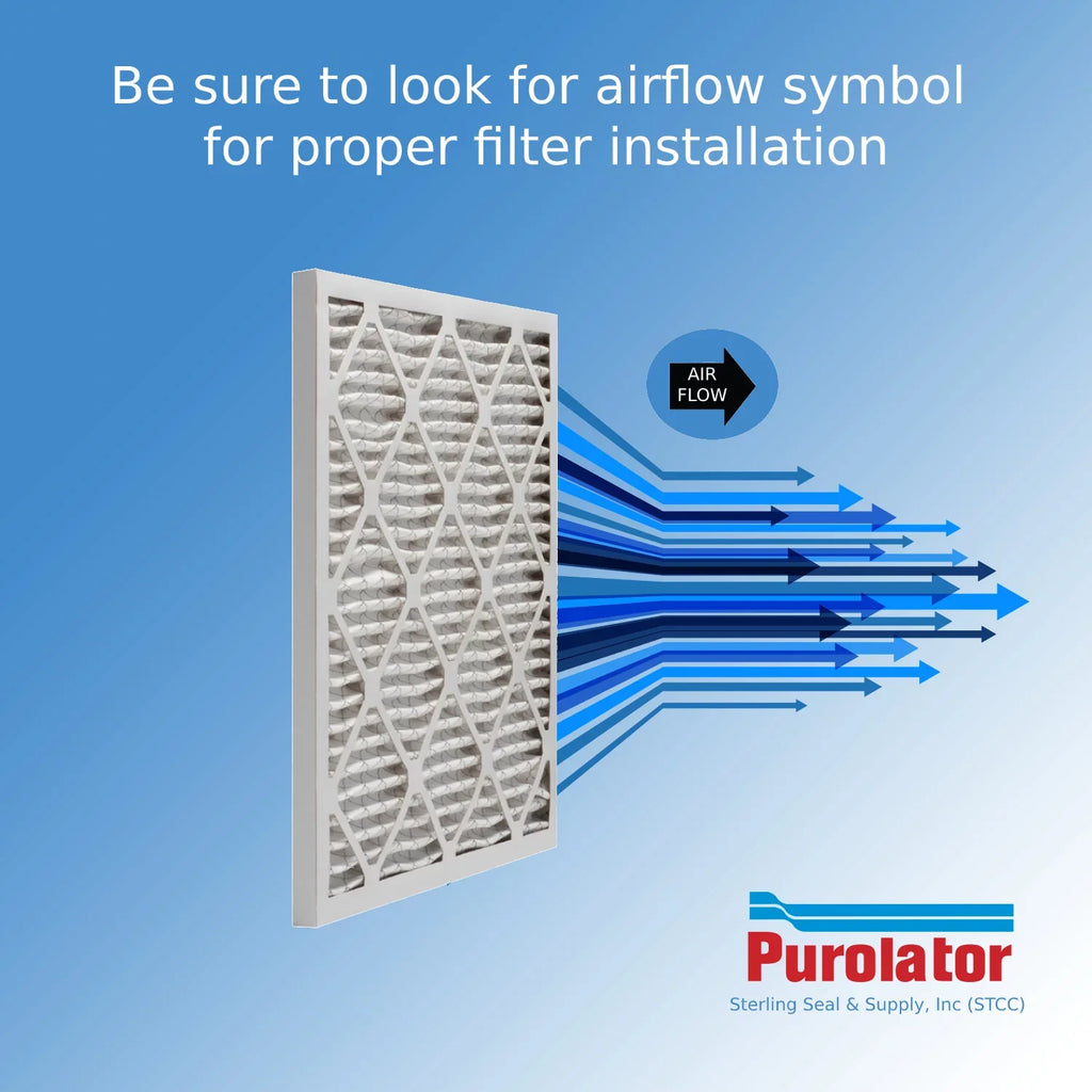 Guard Purolator 40 Hi-E Pleated , Filter, 8, Air Extended Surface 16x25x1, Air (6-pack) /