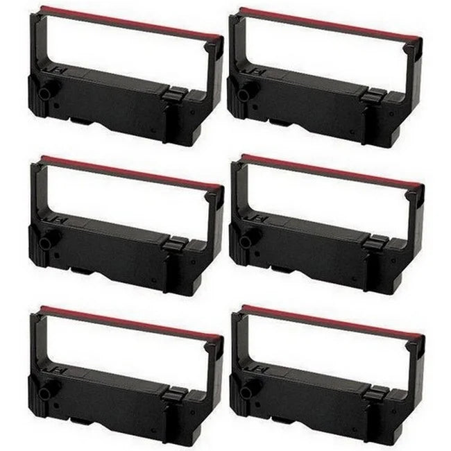 Compatible P.O.S. Black/Red (6/PK) Ribbons PrinterDash Printer Replacement Star-Micronics MP-200 for (C1281BR) Series/MP-235/MP-242/MP-292/MP-512/SP-200 Series/SP-212/SP-242/SP-500/SP-2000