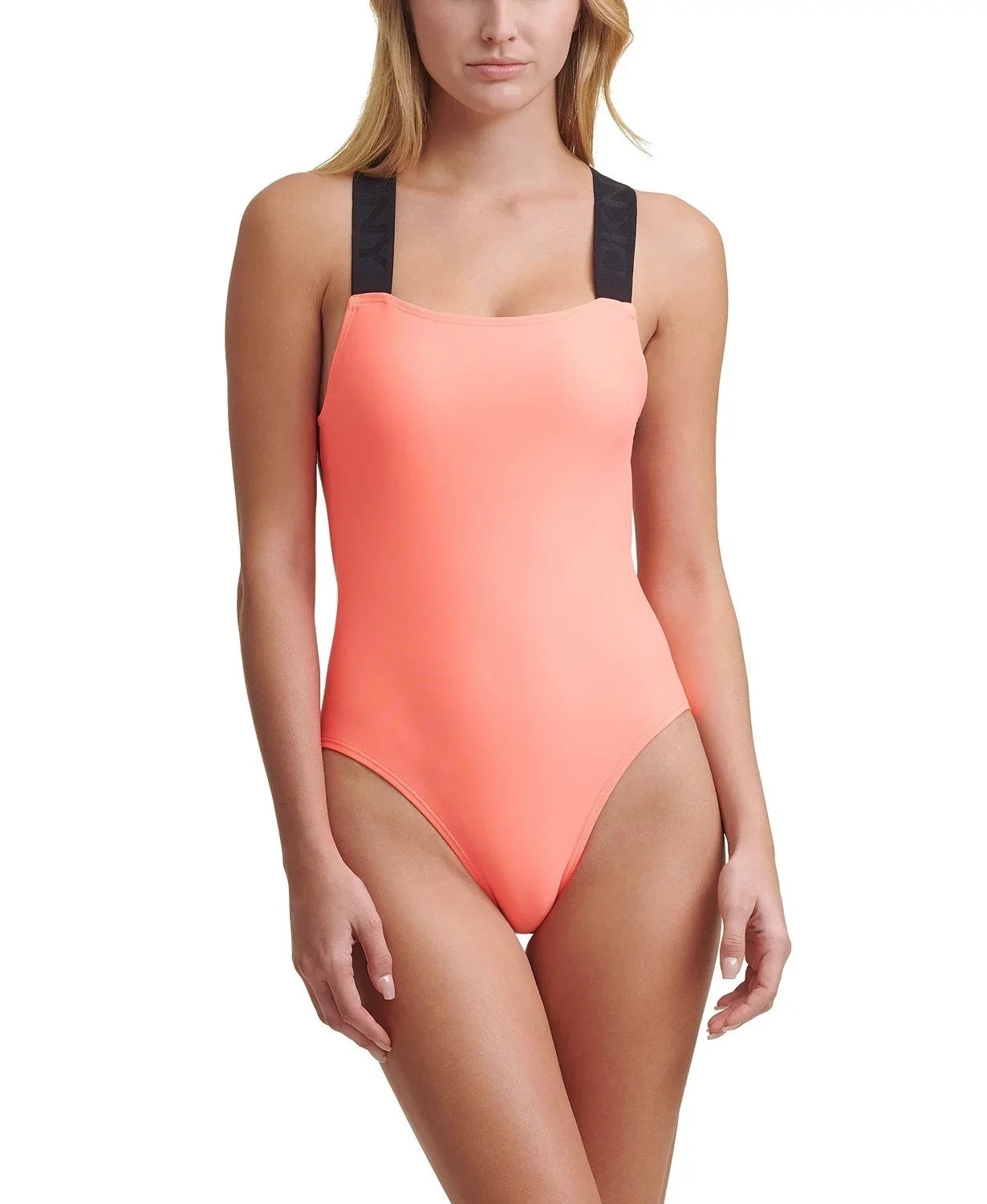 Swimsuit, Strap Logo Small One Piece