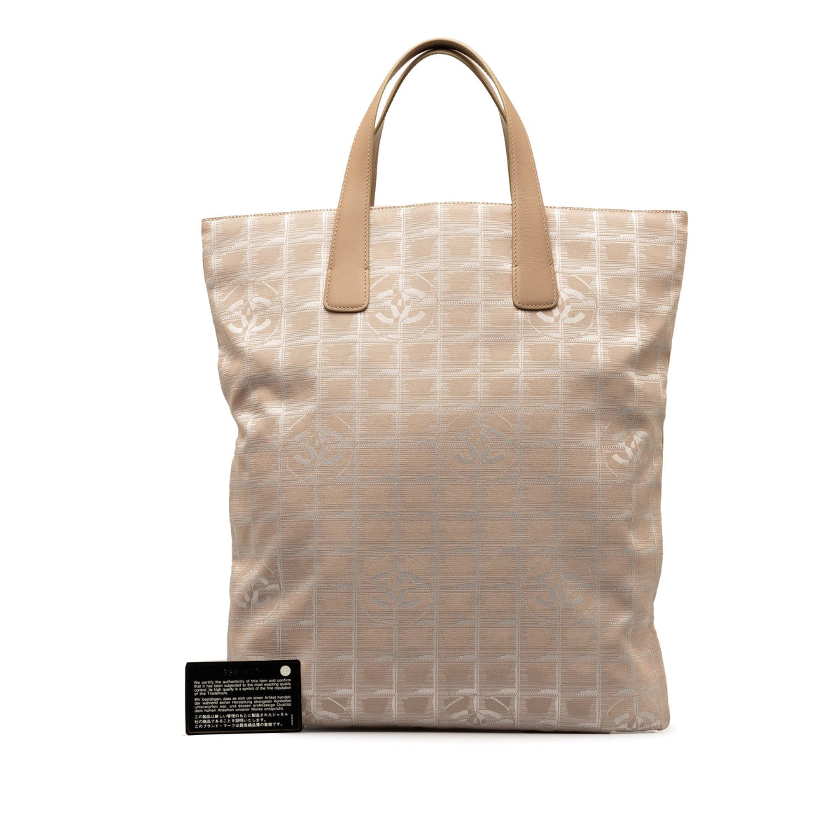 Pre-Owned Brown Authenticated New (Good) Fabric Tote Tote Line Nylon Travel Unisex Bag