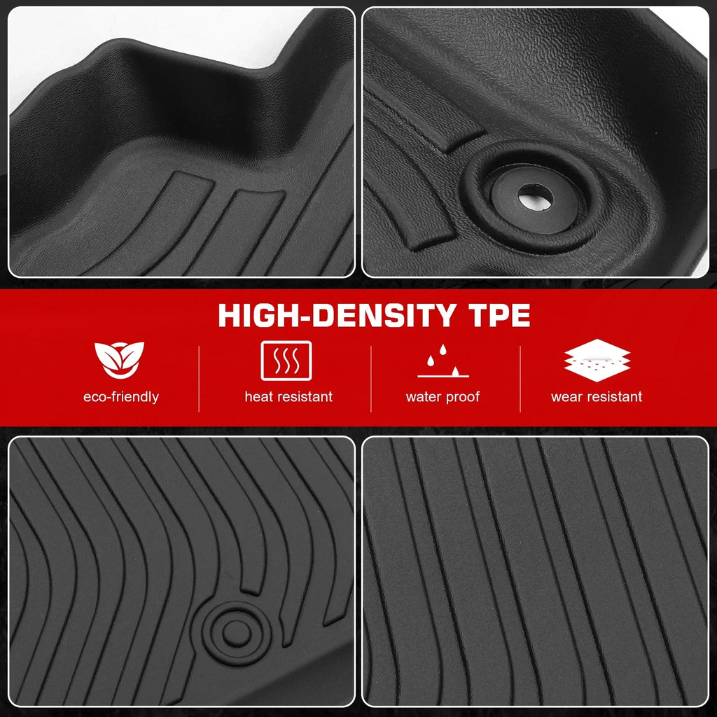 Set 3D Mat Black Interior Tray All Floor Floor Trunk Trunk Car Rear Mats Cargo + Motorsports X1 climate with TPE 2023-2024 Anti-Slip Accessories Compatible Full U11 Liners Ikon Waterproof 4PC Mats