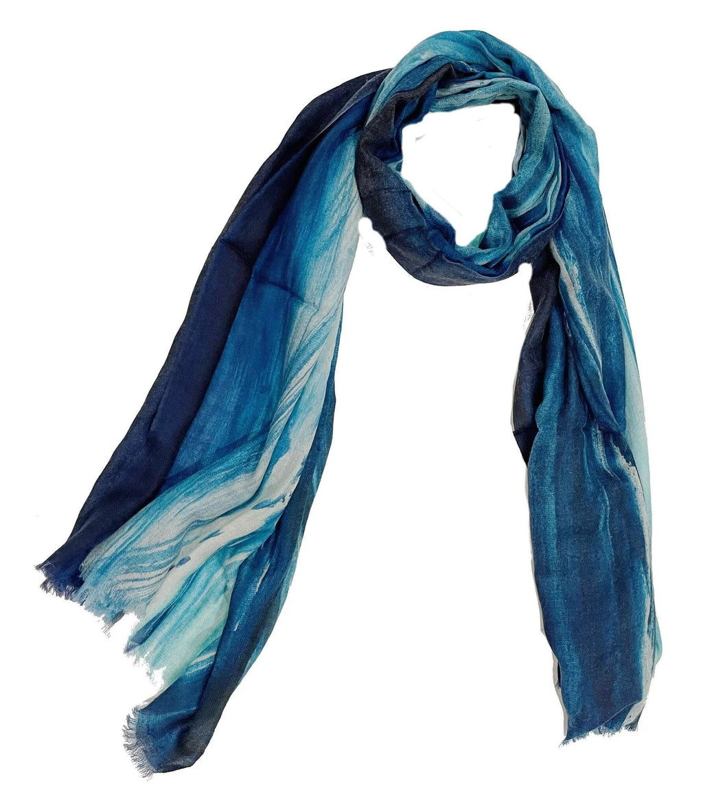 Scarf Cheung by Lightweight Cashmere/Wool Montauk Paul - Blend Stormy James