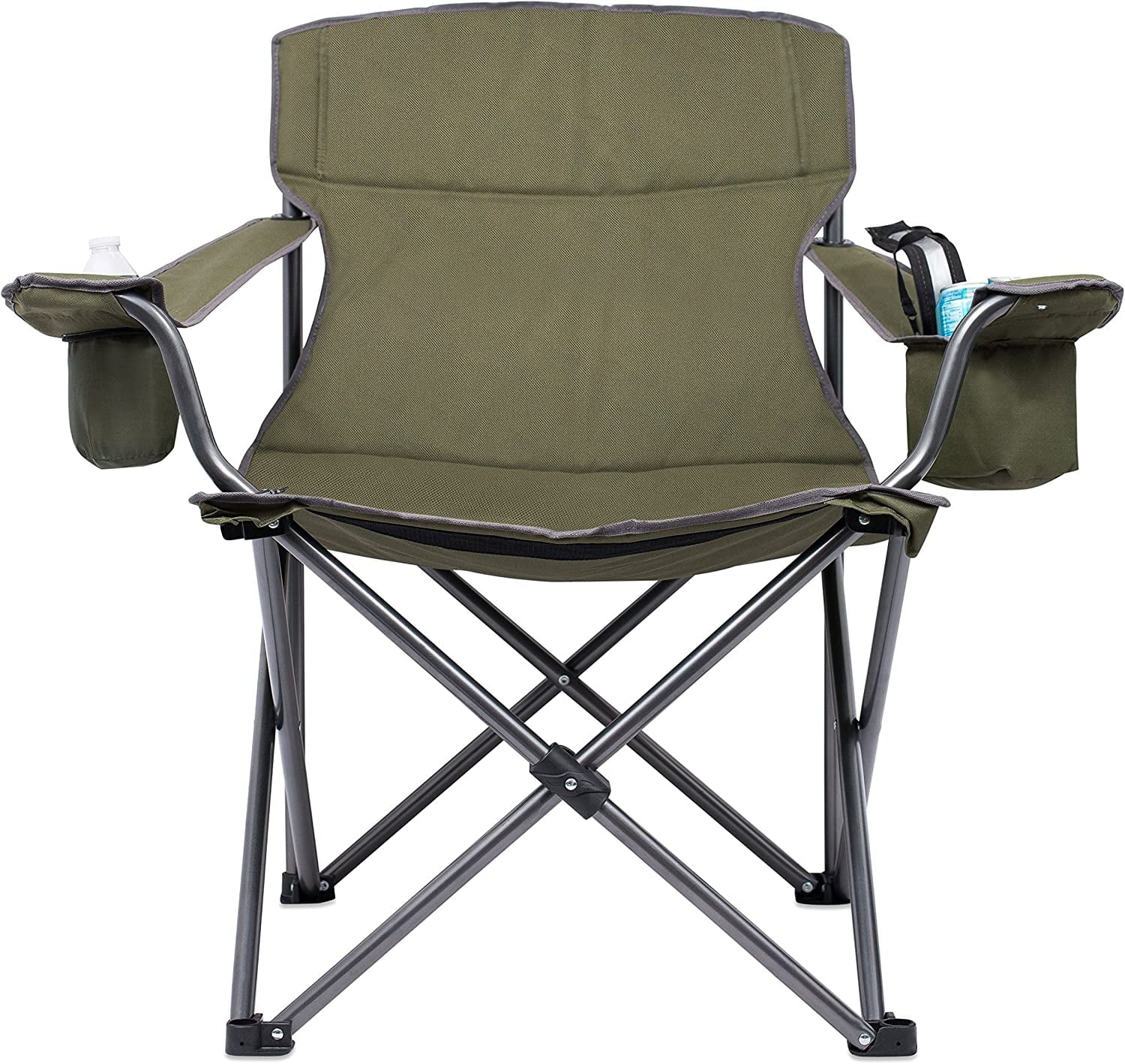 '- - Best Quad - Camping Green Bag Outdoor - Duty Padded Cup Insulated Heavy - - Sports Chair Holder Beach Extra Folding Internet's - Carrying - Case - Wide Cooler -