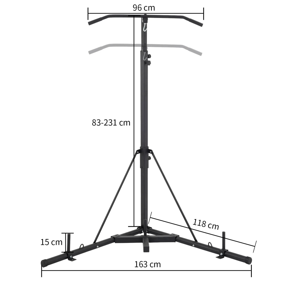 & Bar Free Bracket Bag Foldable Punching Pull Stand Chin Standing Up Boxing BENTISM