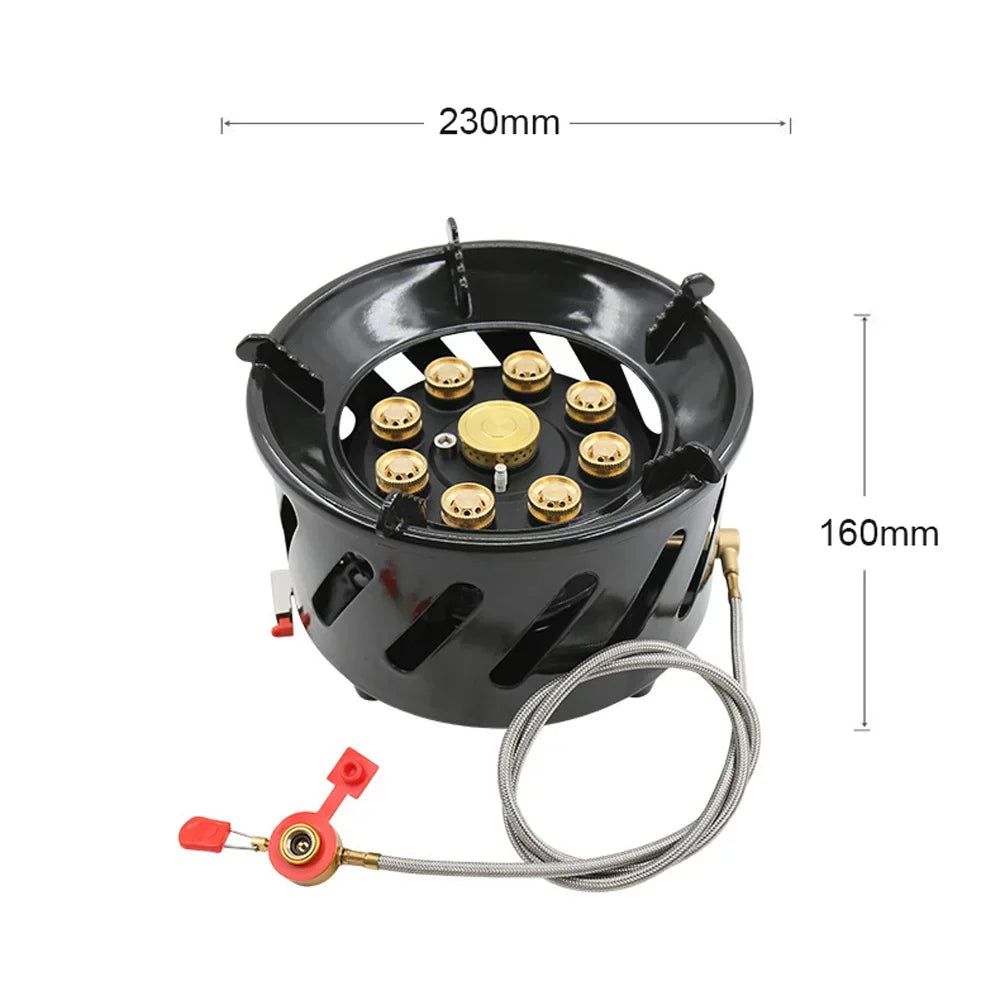 Stable 19800W Picnic, Performance Hiking Stove, Furnace for Windproof Gas Cooking, exterior Camping Stove